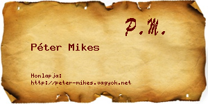 Péter Mikes névjegykártya